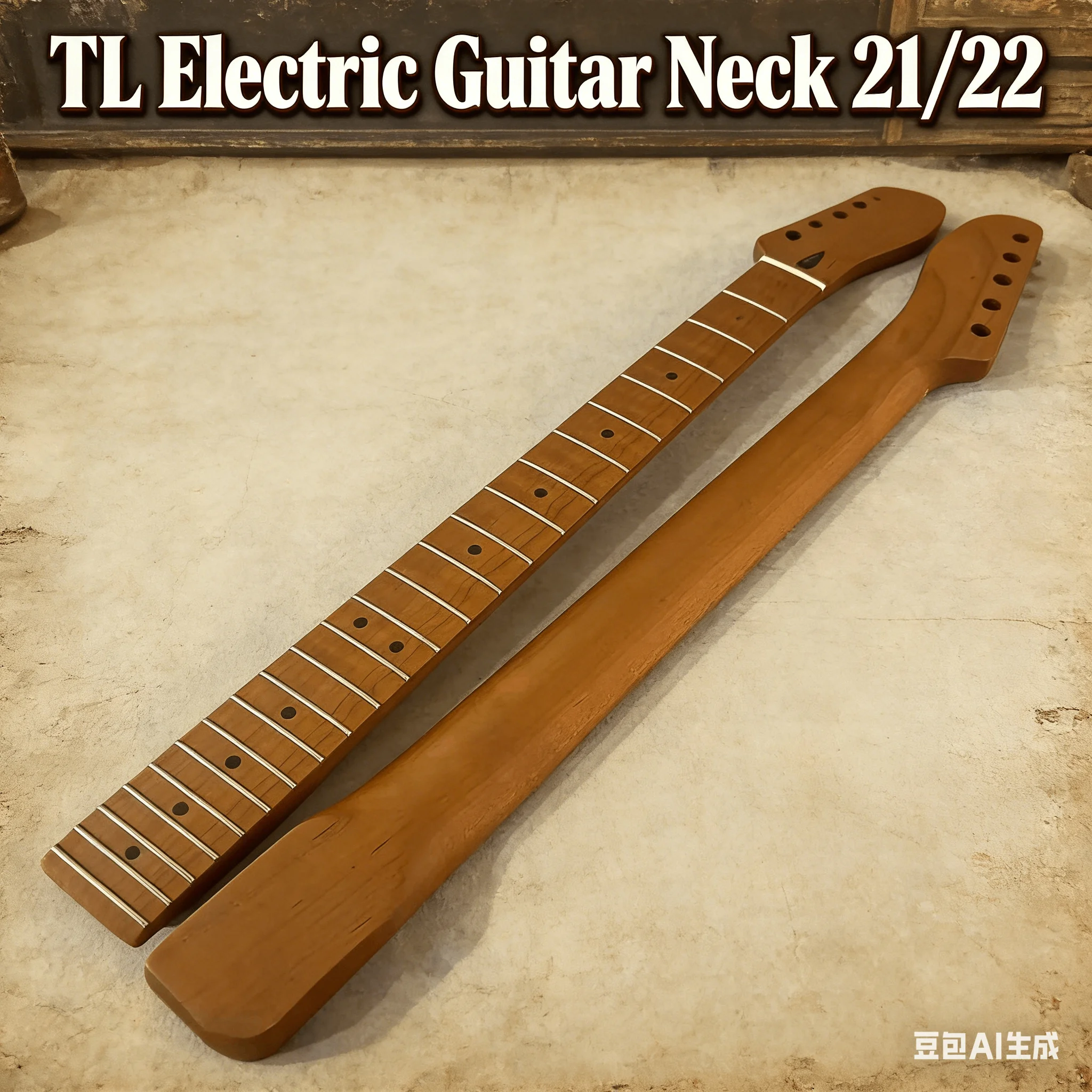 TL Electric Guitar Neck 21/22 Grade Canadian Maple Gloss/Matte Rosewood Fingerboard for TL Tele Midline - Guitar Hardware