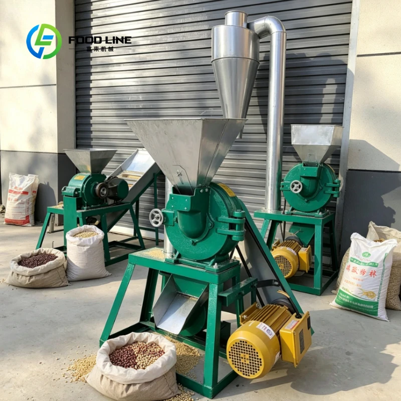 Customized Dust-free Self-priming Disc Flour Mill Cyclone Dust Collector Electric Grain Grinder Corn Wheat Animal Feed Crusher