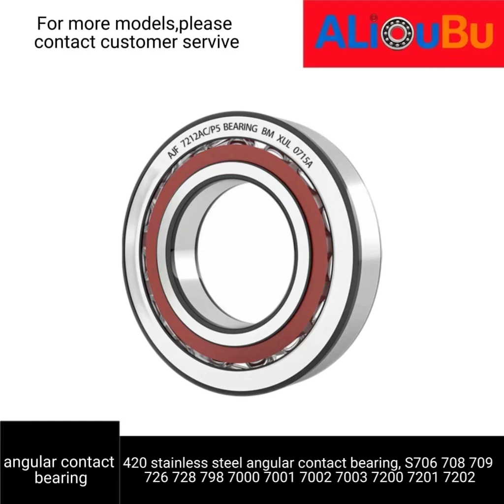 420 Stainless Steel Angular Contact Ball Bearing, Model S7000AC 7001 7002 7003 7004 7200 7201 7202 706 708 709 726 728 798