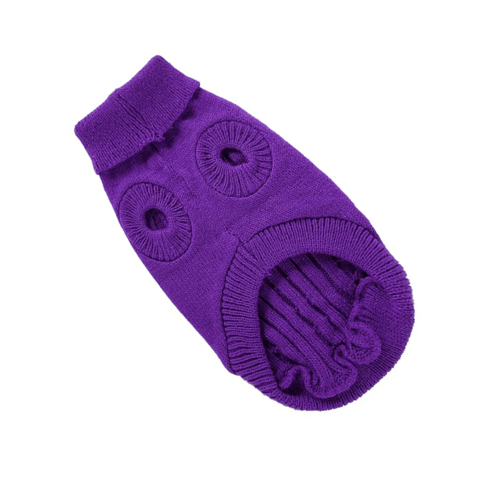 

Winter Coats Dog Sweater Swesters Pet Clothes Small Outfits Apparel for Dogs Purple