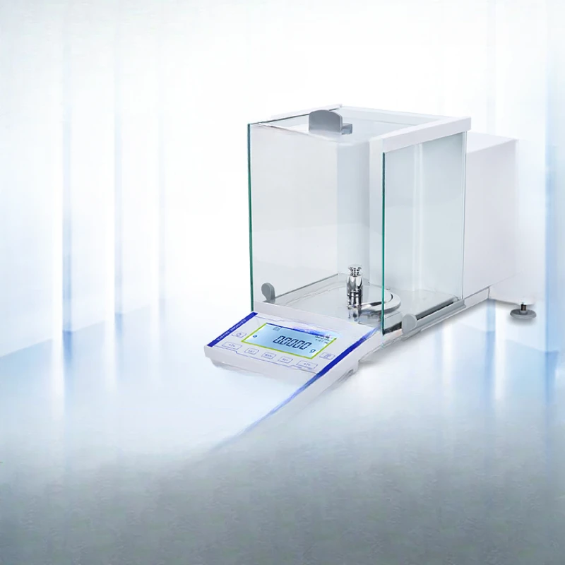 High precision electronic analytical balance with 0.1 millionth of a trace element 0.01mg/0.1mg dual range scale