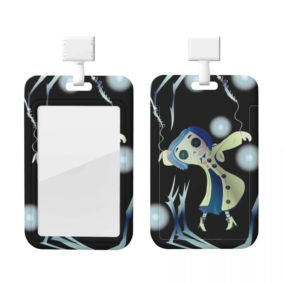 

Пользовательский кораллиновый ужас, держатель для бейджа с героями мультфильмов, держатель для карт, мужской и женский шейный ремешок, держатель для удостоверений личности, инженеры