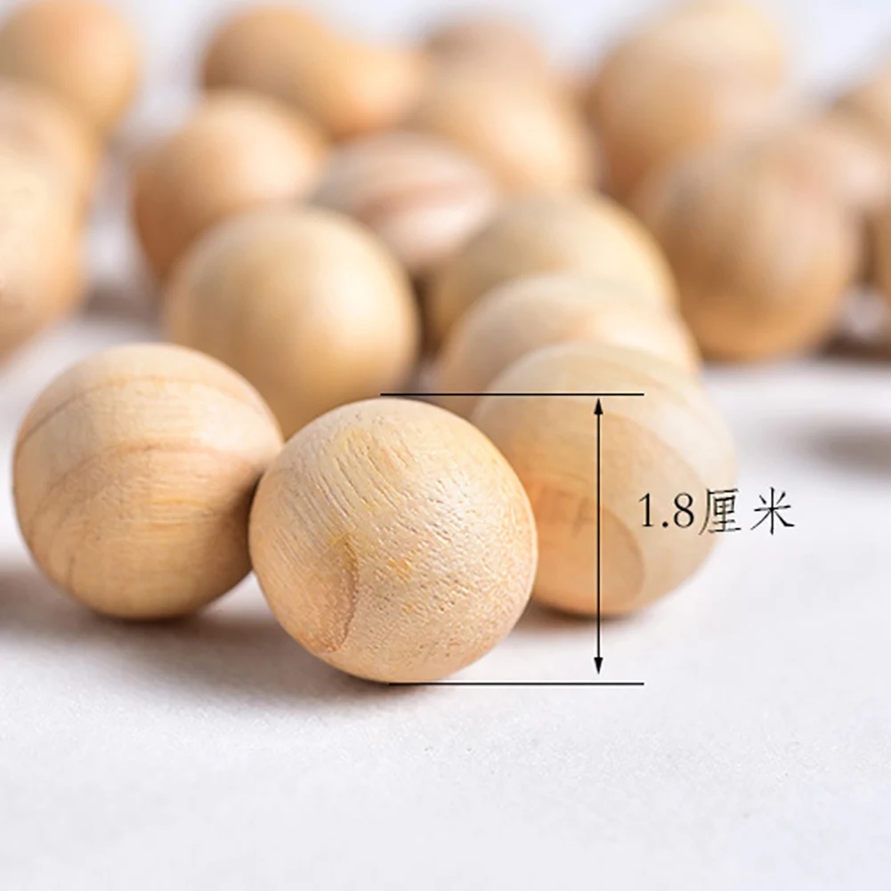 50 Pcs Wardrobe Clothes Drawer Mildew Pest Control Wood Ball Moth Insect Camphor Bug Repellent Natural Wood