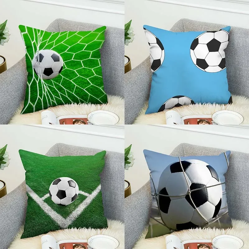 

Pillow Decorative Pillowcase Home Basketball Soccer Car Sofa Cushion Cover