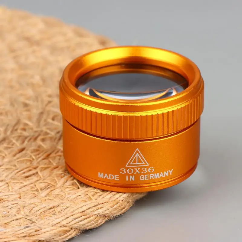 【30x36mm Magnifying Glass K9 Optical Lens Monocle For Watch Jewelry Coin Stamps Precision Work Inspection Loupe Tool】