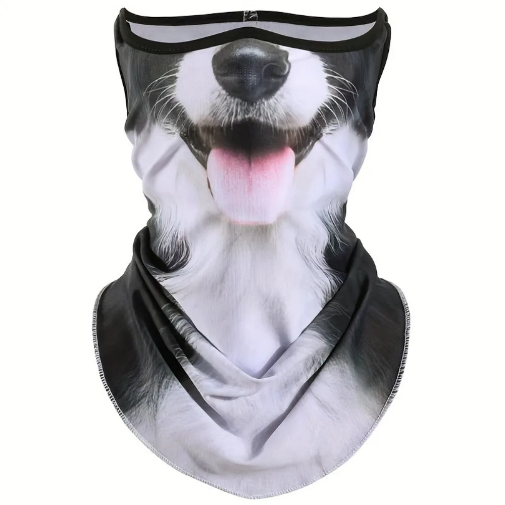 Quick-Dry 3D Cat Pattern Sun Protection Face & Neck Cover Breathable Ideal for Outdoor Sports & Cycling,Sunscreen, Full Face