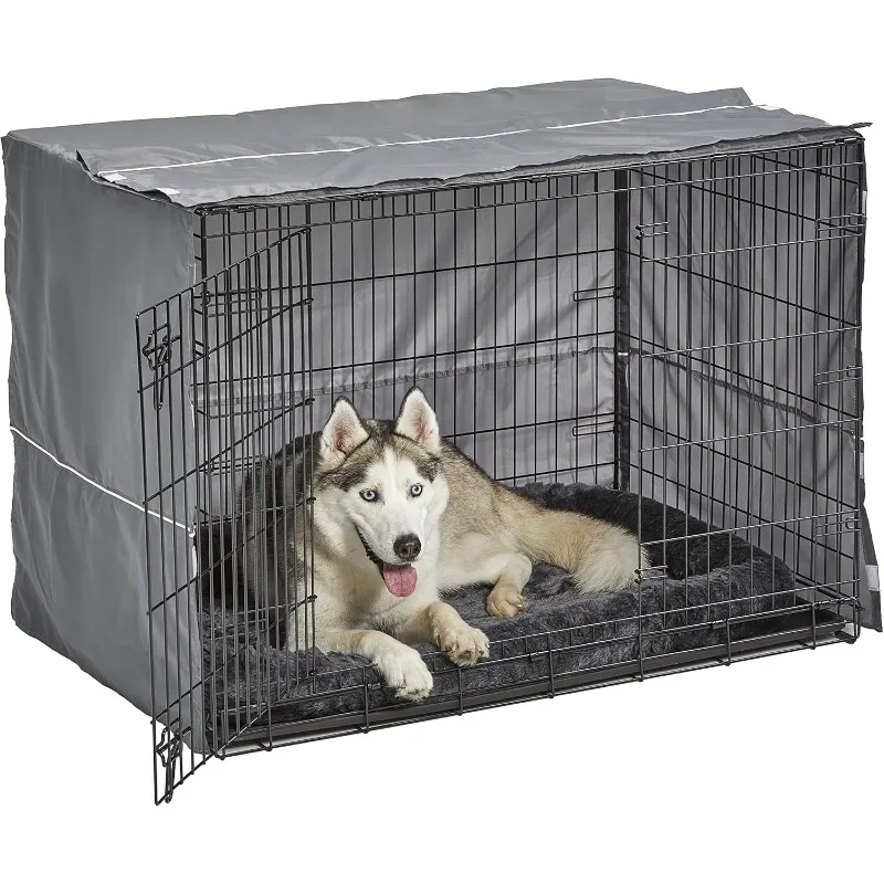 

Dog Crate Comfort Kit by, Matching Dog Crate Cover & Dog Bed to Make Your Dogs Crate Their Home, Compatible with Midwest Homes