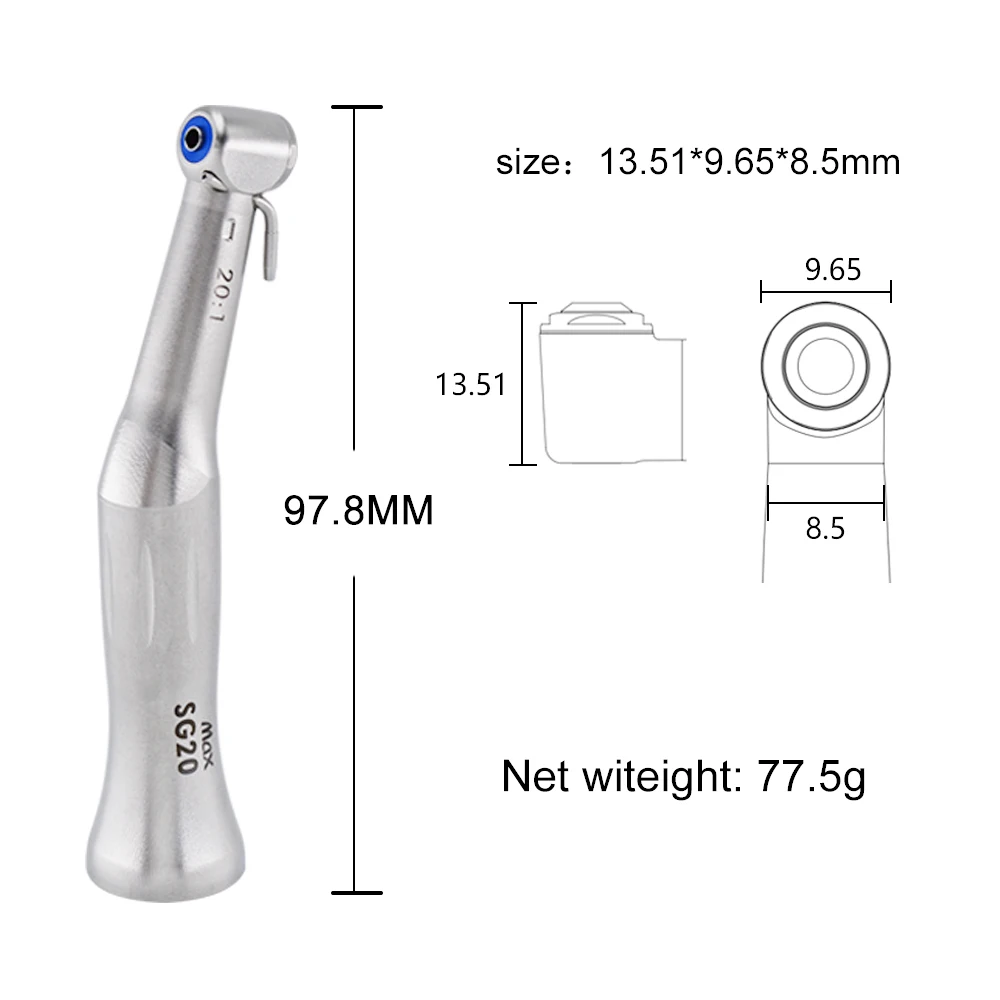 Factory Direct Sg20 Surgery imp lant Standard External Water Spray 20:1 Contra Angle Den tal imp lant Handpiece