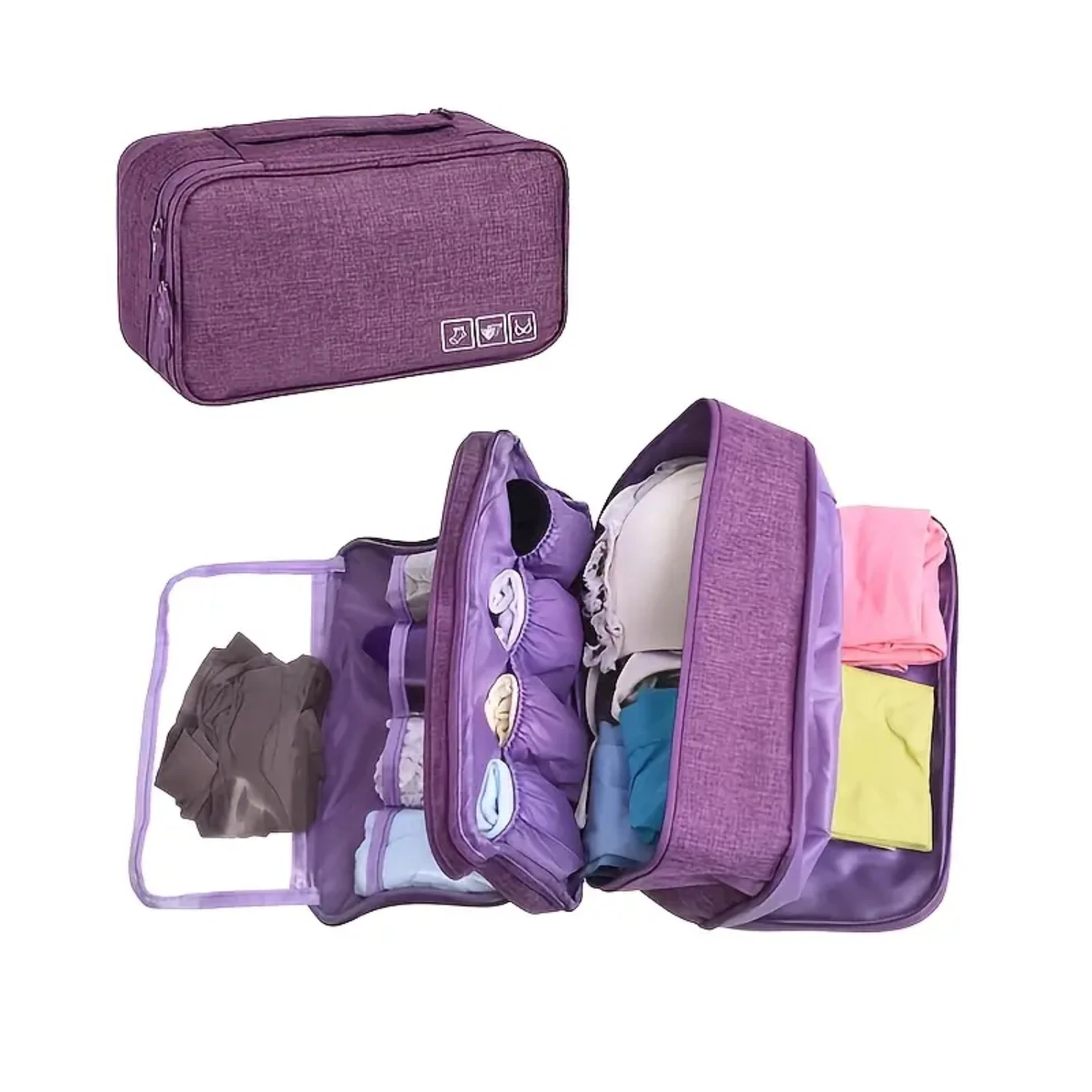 Convenient Travel Portable Lingerie Underwear Bra Storage Organizer Bag - Stylish and Durable - Compact Space-Saving Design for 