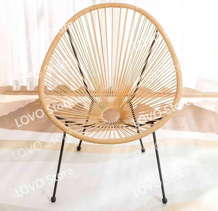 Balcony Small tables and chairs Outdoor leisure rattan  Household one table  two  Garden reading