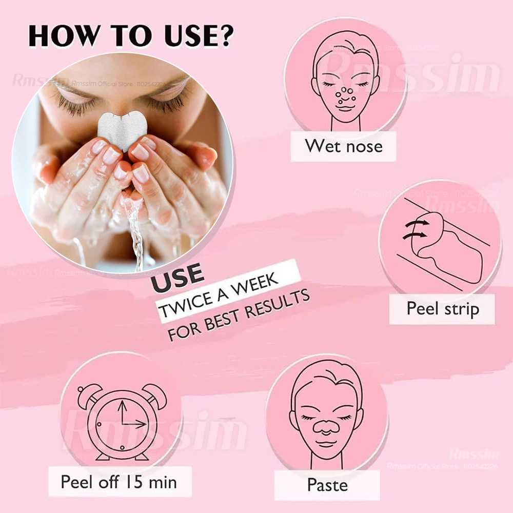 100/50/10 peças de adesivos de limpeza de nariz, remover cravos e acne, poros de limpeza profunda, absorvem óleo e sujeira, adesivo de máscara de nariz