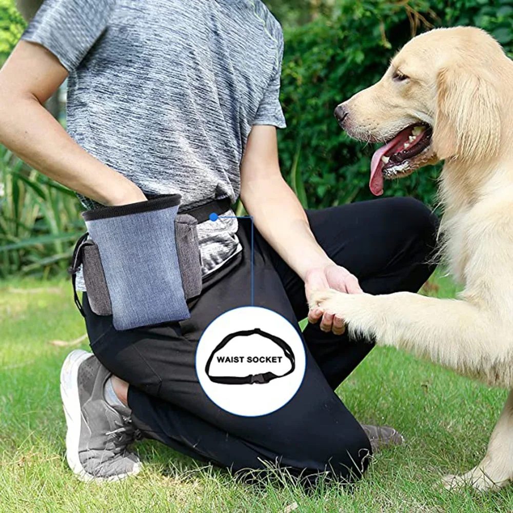 Dog Training Snack Bag Portable Outdoor Dog Treat Pouch Carries Food Poop Bag Multifunction Training Dog Helpers Pet Supplies