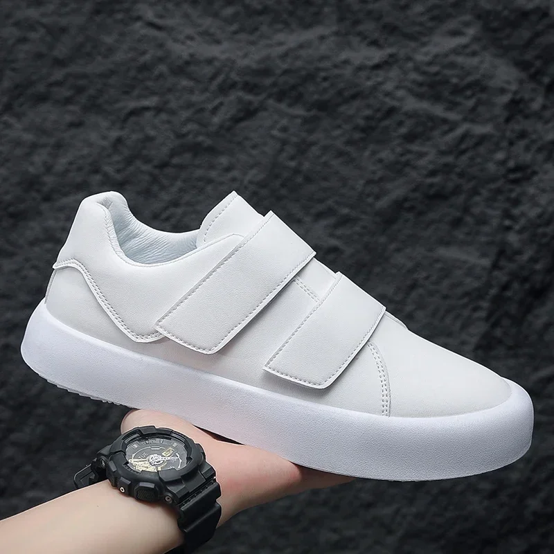 

Winter Men's Casual Sneaker New Sports PU Leather Board Shoes for Men Round Toe Wear-resistant Trendy White Shoes Zapatos Hombre