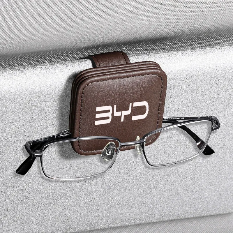 BYD السيارات سيارة نظارات كليب منتجات السيارات الإبداعية متعددة الوظائف النظارات الشمسية النظارات الشمسية بيل بطاقة تخزين النظارات كليب كروس #2