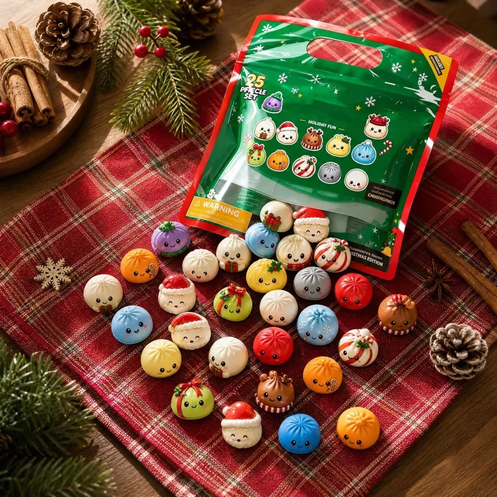 Christmas Advent Calendar Pack, Assorted Sensory Stress Relief Gadgets, Stretch & Squeeze Items for Xmas Countdown Gift