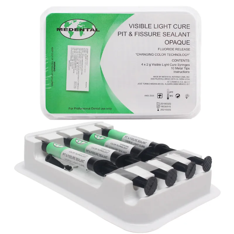 

Meiliedentistry ME Light Curing Dental Materials Acid Pitch-Free Set 2g*4 - Four Piece Set per Box Free Shipping