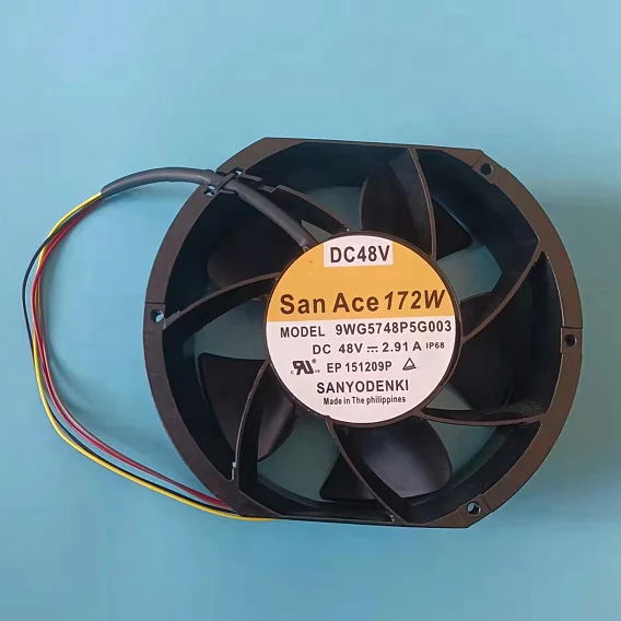 New original SANYO 9WG5748P5G003 48V 172x150x51mm San Ace 172W 9WG Aluminum Splash Proof Inverter Cooing Fan