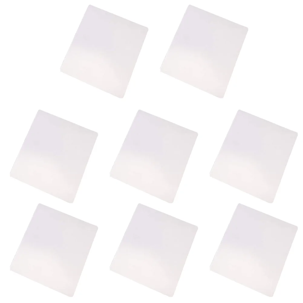 

8pcs Mouse Pad Non-woven Material Easy Clean DIY Blank Sublimation Non-deformation Rubber Office Use