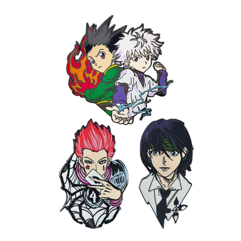 

Japanese Anime Manga Enamel Pins Cartoon Characters Pin Badge on Backpack Lapel Brooch Costume Accessories Fashion Jewelry Gifts