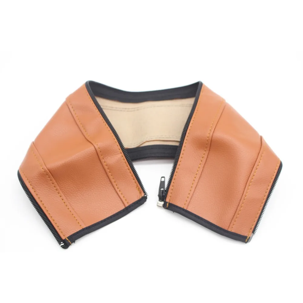 

Чехол на руль детской коляски из искусственной кожи, универсальные защитные перчатки на молнии, моющиеся, противоскользящие