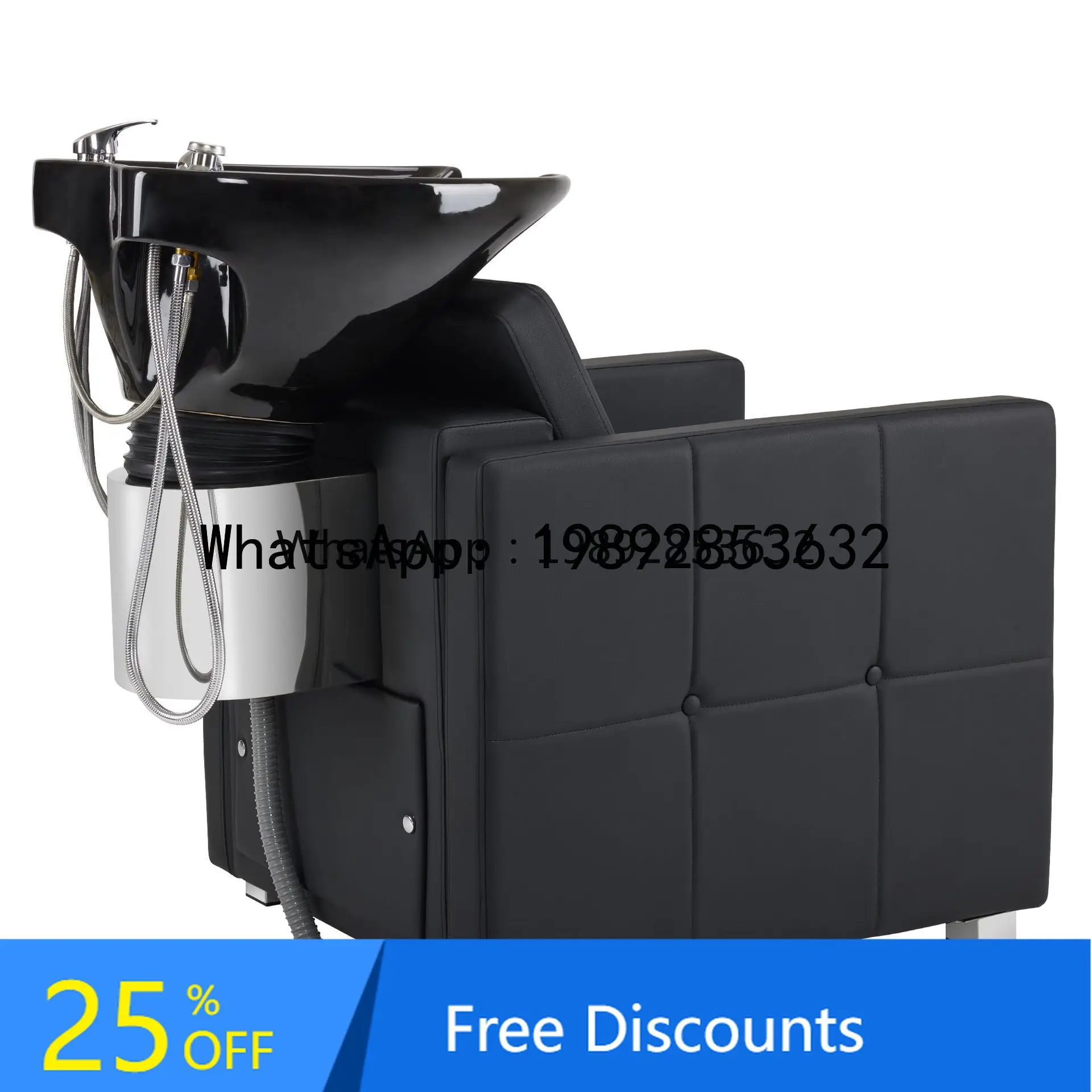 Semi-Reclining Shampoo Bed Hair Salon Ceramic Basin Shampoo Bed Barber Shop Sitting Sofa Shampoo Chair