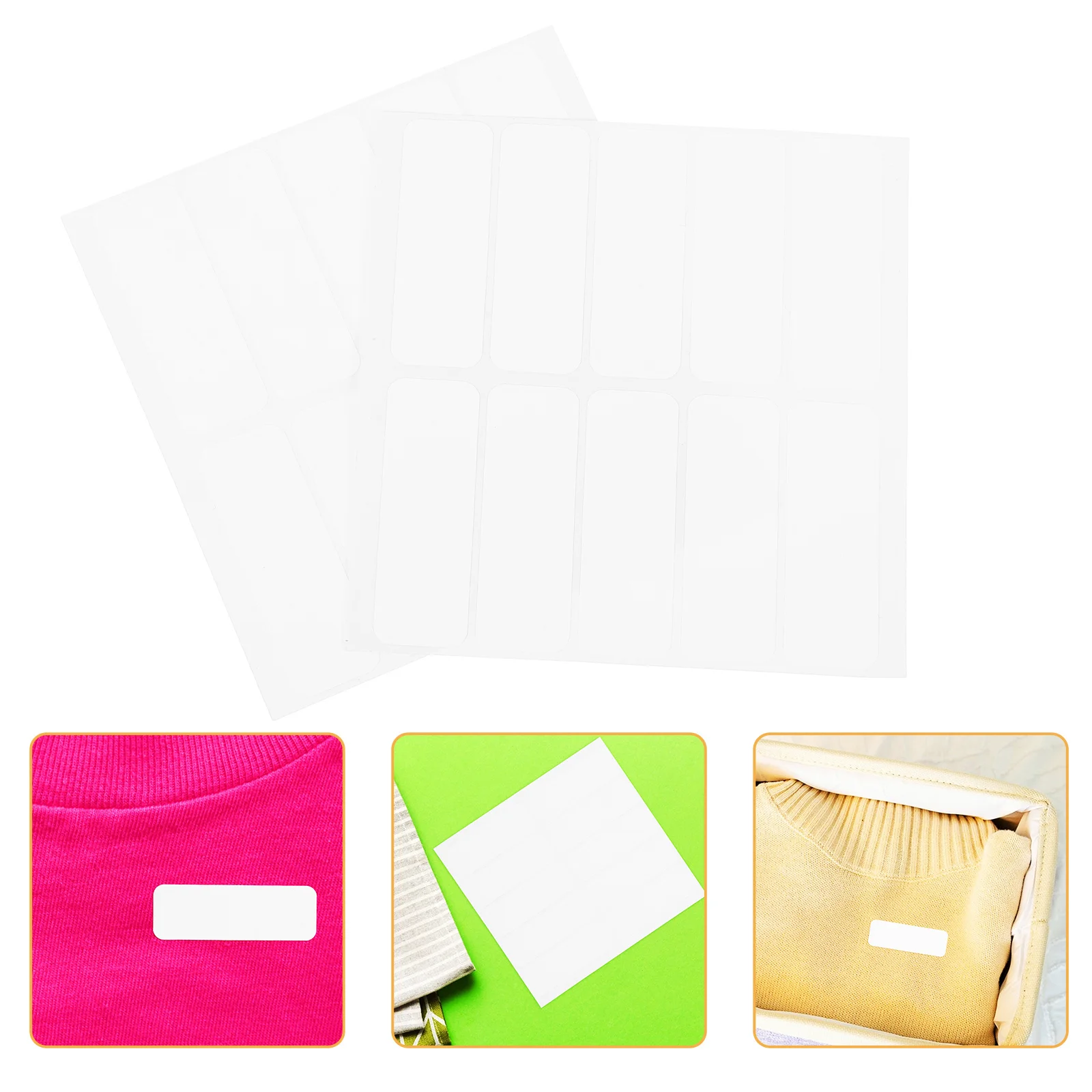 

20 шт., записываемые пустые тканевые этикетки, утюг на одежде, именные бирки, идентификация одежды, стирка, уход за домашним офис