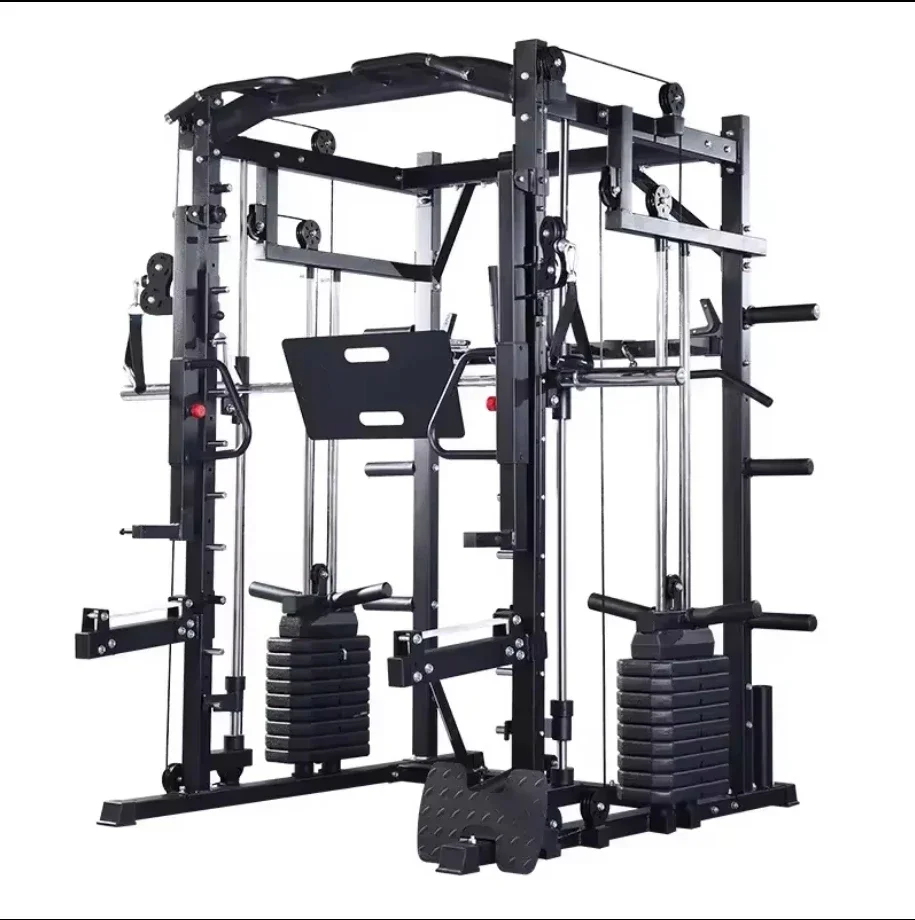 Comprehensive Fitness Rack Home Gym Training Equipment Multi-Functional Smith Machine Bench Press