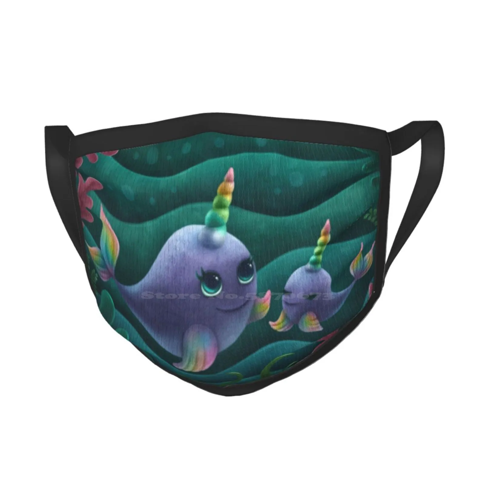 Narwhal Unicorn Sun Cap Fisherman Hat Bucket Hats Children Cute Illustration Unicorn Narwhal Colorful Underwater Mother Day image 6