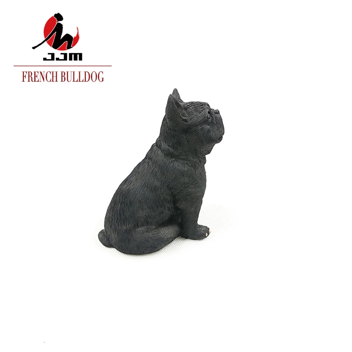 JJM estatua de Bulldog Francés, figura de Animal de Mascota, modelo de juguete, decoración de coleccionista, regalo para niños, decoración de coche, artesanía de resina de vaca, recuerdos