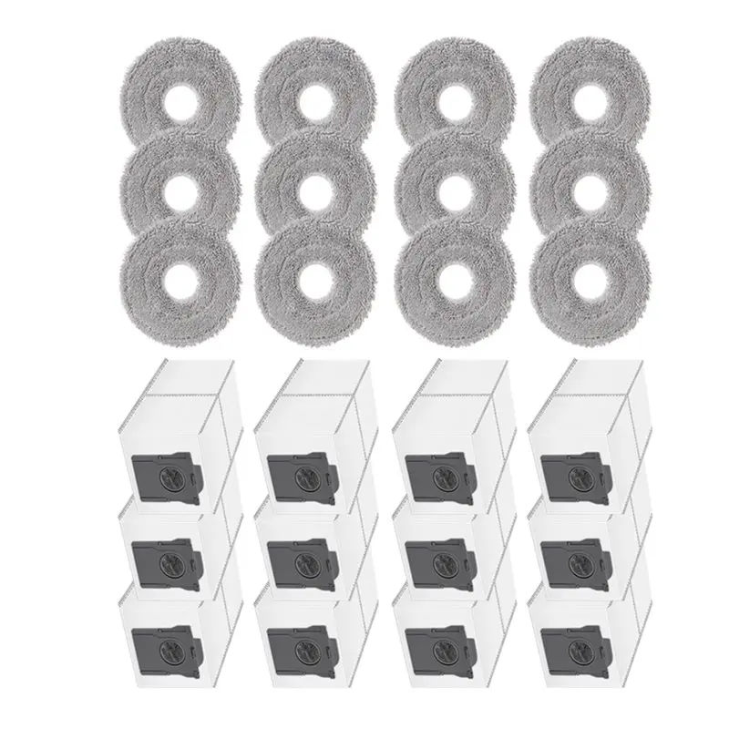 

AA49 Dust Bags& Mop Cloths For Dreame X30/X40/X50 Ultra, L10s/L30s/L40/L50 Ultra, S10/S30 Pro Ultra Vacuum Cleaning Accessories