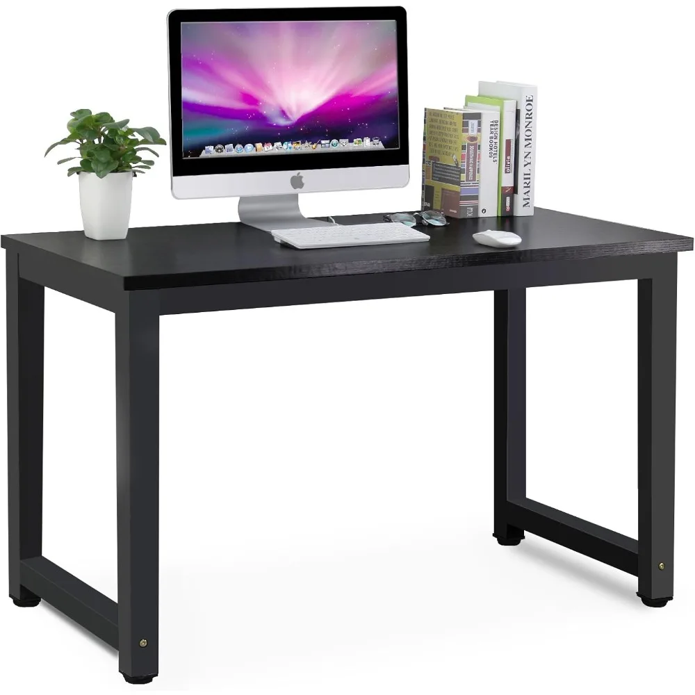 

Computer Desk, 47 inch Modern Simple Office Desk Computer Table Study Writing Desk for Home Office, Black