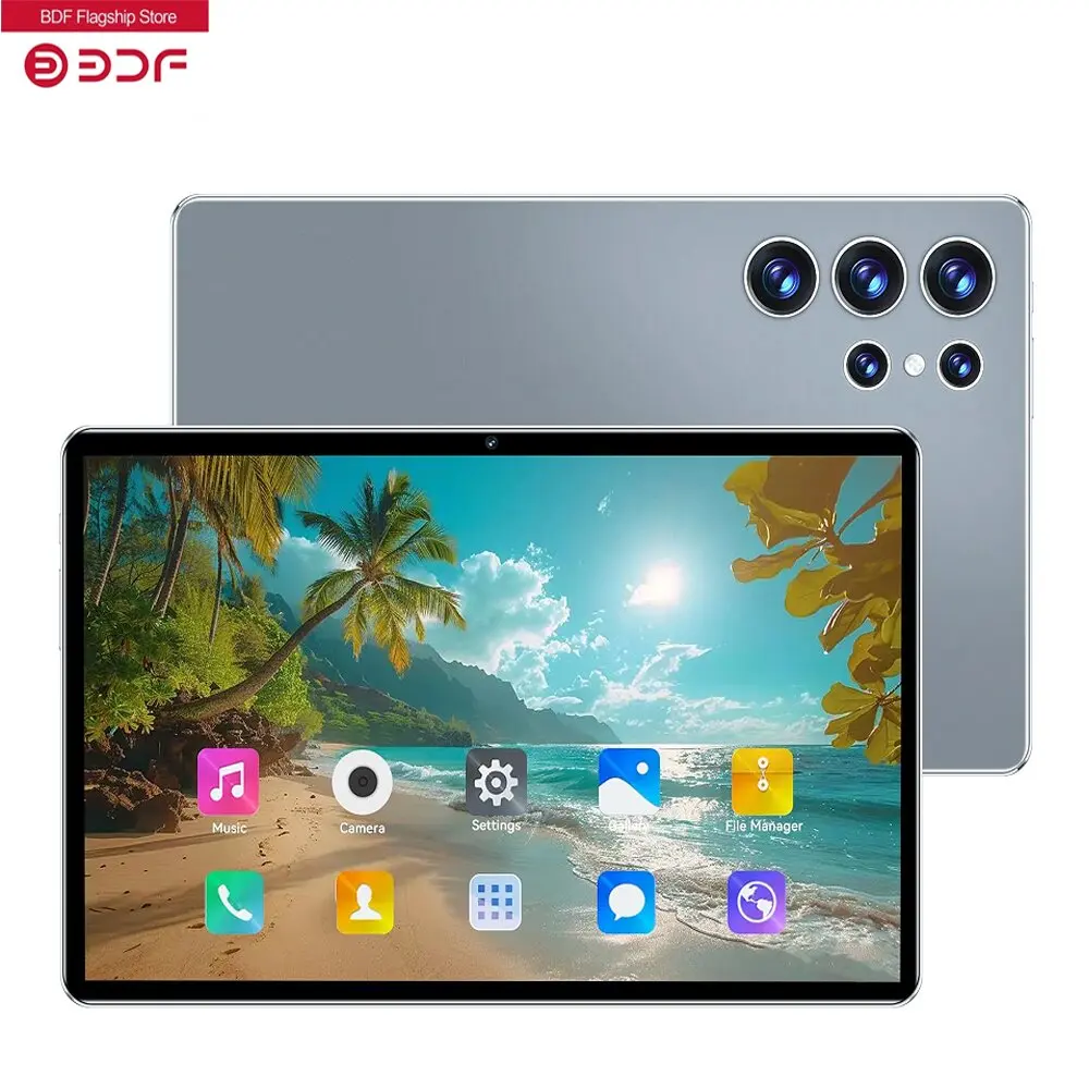 10.1 Inch New Tablet Android 13 Octa Core Dual Cameras Dual SIM 4G Phone Call Tablet Global Version 8GB RAM 128GB