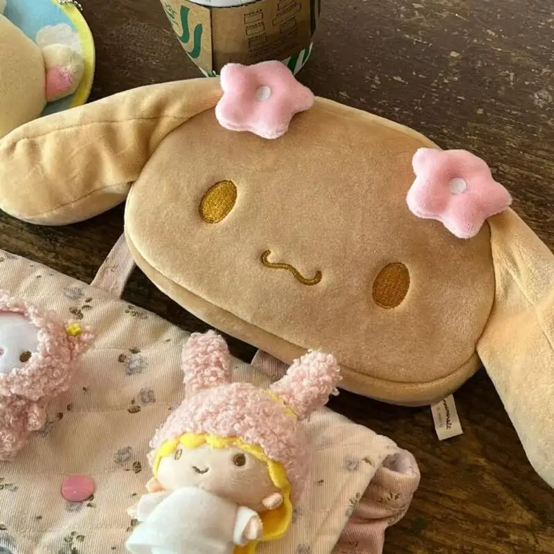 

Kawaii Mocha Cinnamoroll сумка для хранения большой емкости плюшевая косметичка студенческий настольный чехол для канцелярских принадлежностей Ccd камера для хранения подарки