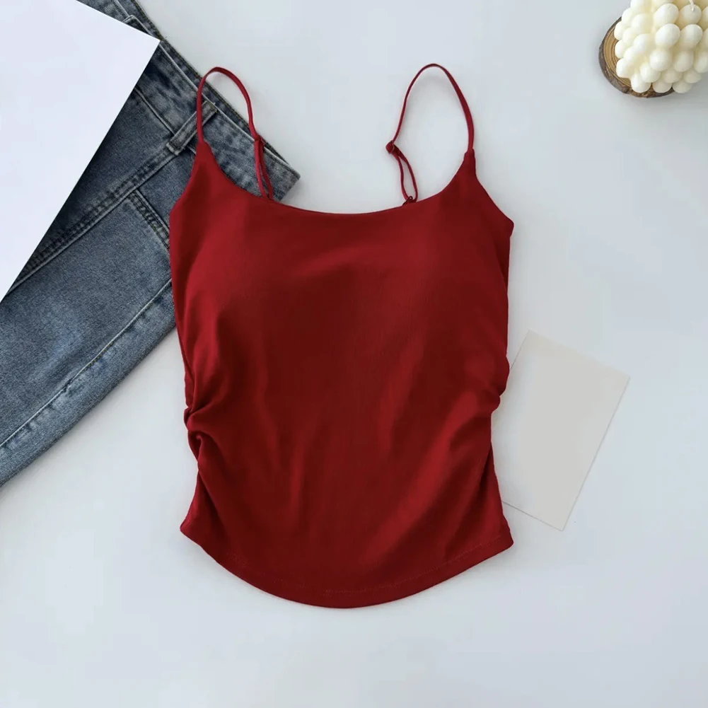 Casual Vests Chest Pad Tops For Daily Use Applicable For Female Brand New Condition Full Cup Shape For Casual Wear