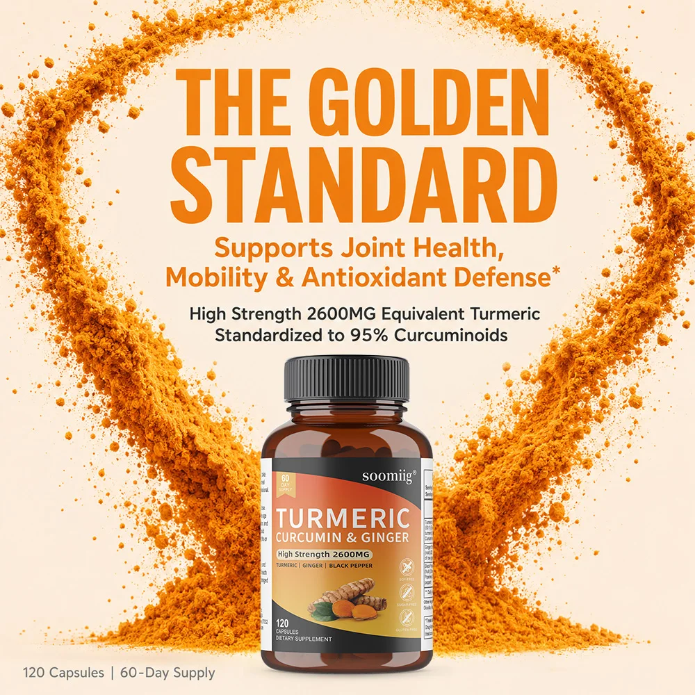 Turmeric Ginger & Black Pepper - Turmeric Curcumin Capsule 评论和价格