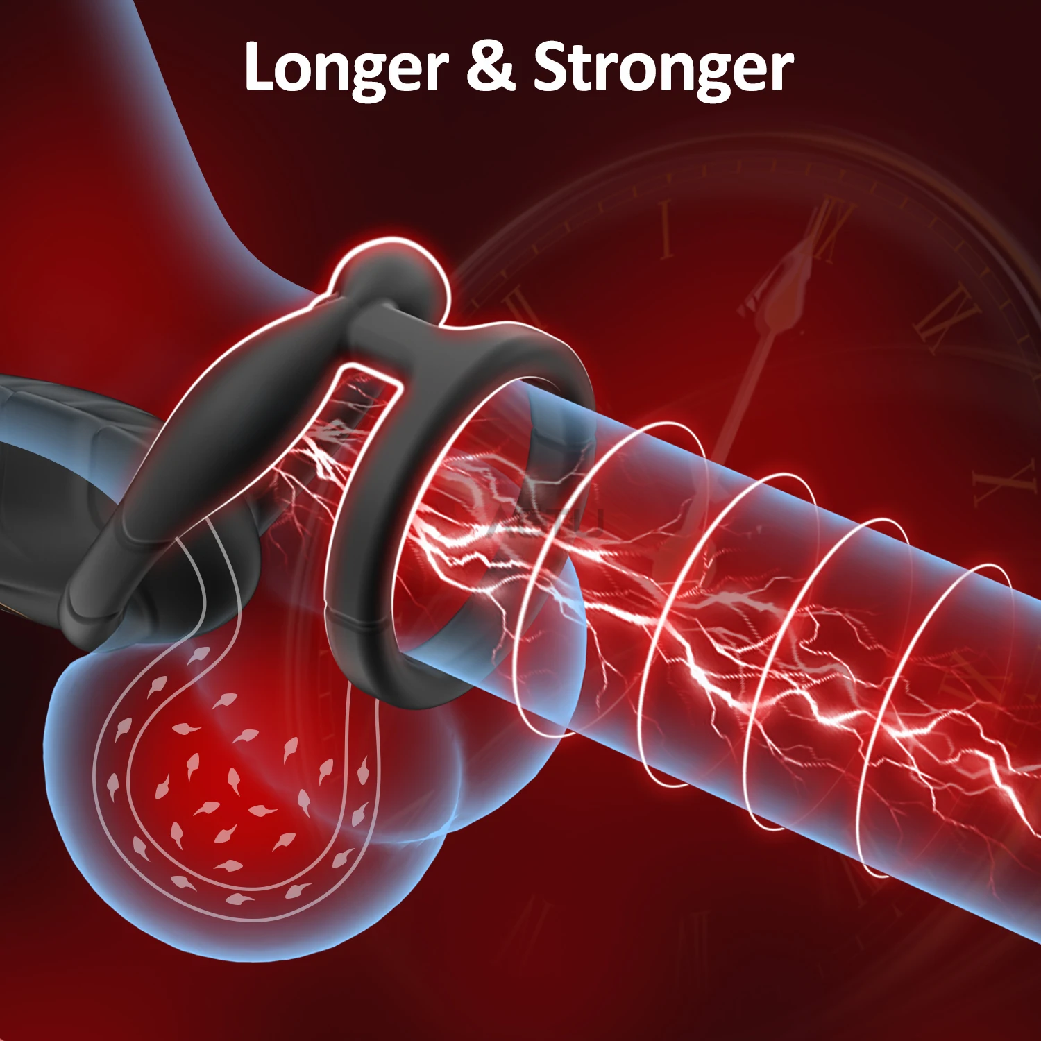 هزاز حلقة القضيب للرجال ، مدلك البروستاتا الذكور ، محفز تينت ، هزاز الشرج المكونات ، المكونات المؤخرة ، ألعاب الجنس