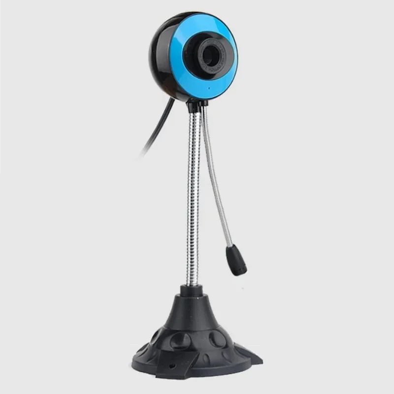 Computer Camera PC Camera Web Camera High Definition Manual Focus USB Streaming Webcam with LED Fill Light Microphone Web