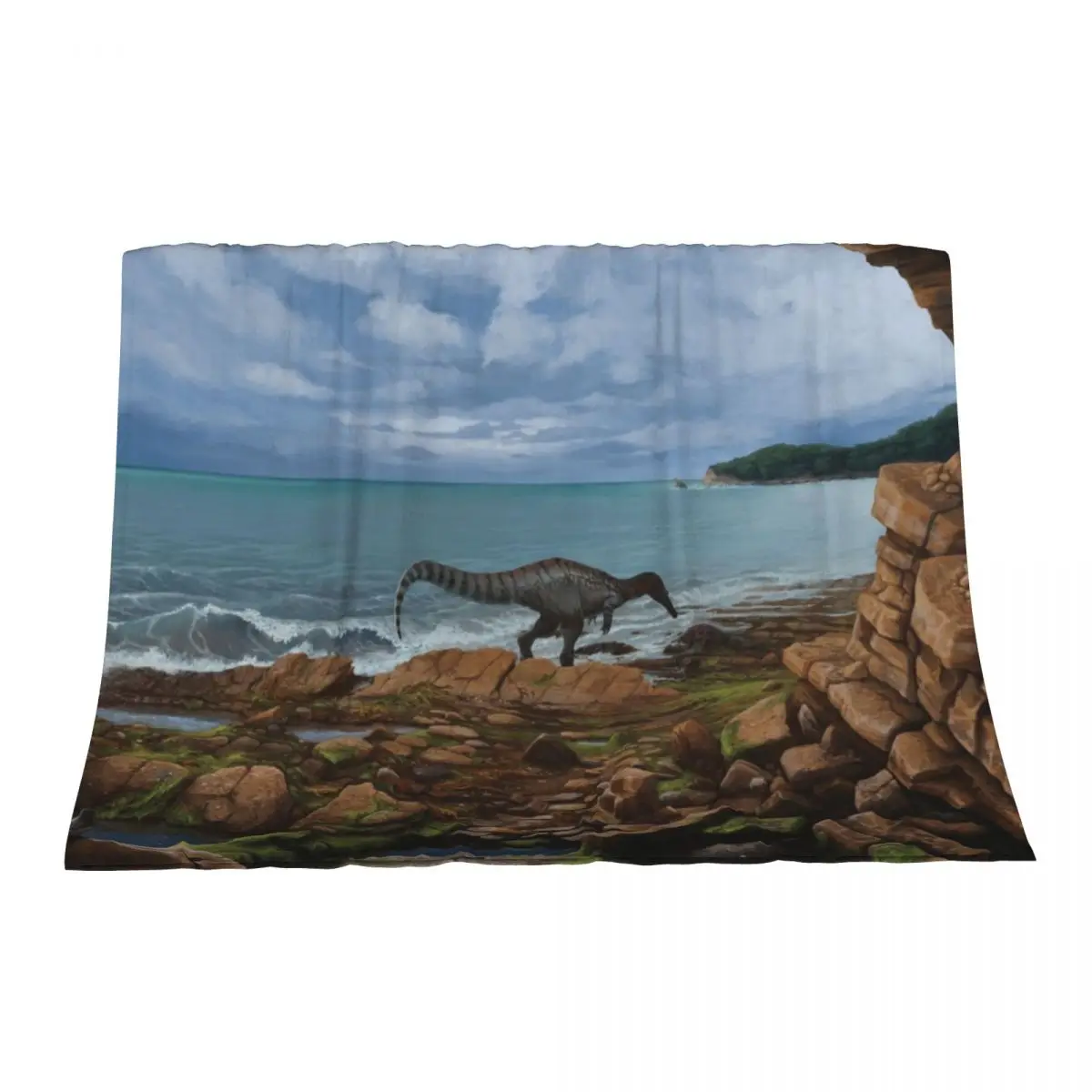 Одеяло Baryonyx walkeri, винтажные тонкие одеяла для кемпинга
