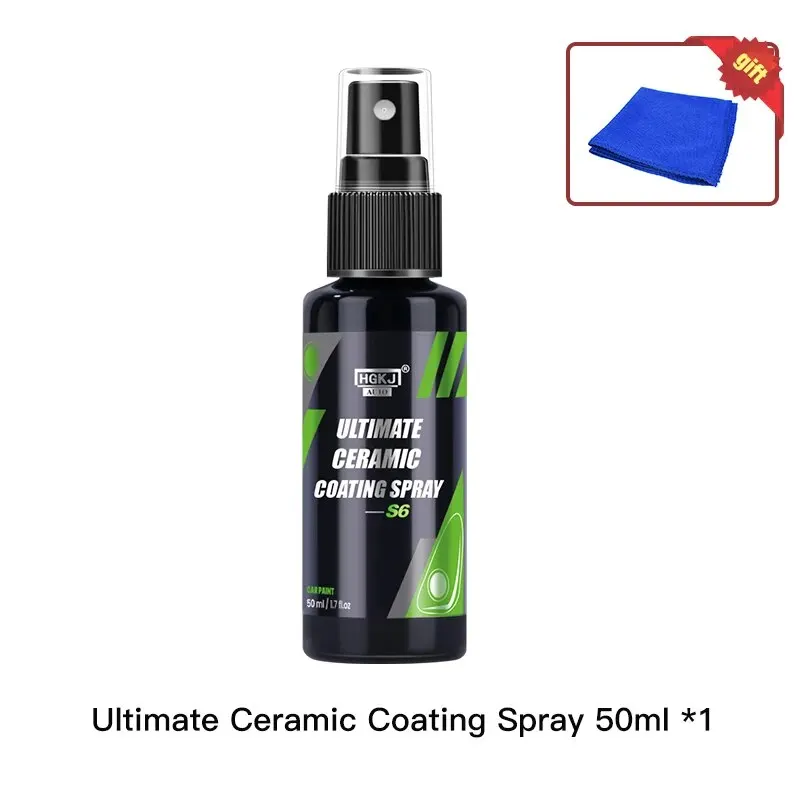 HGKJ S6 Ultieme keramische coating Spray Hydrofobe hoogglans verfbescherming 9H Nano Top Langdurige was Autoverzorging Detail