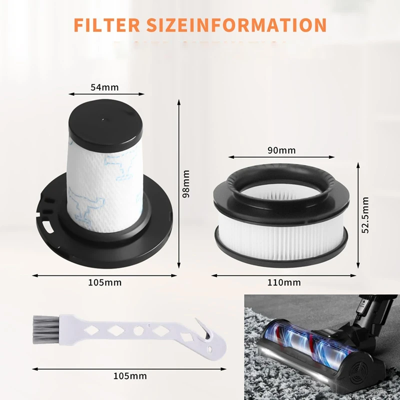 

BEST Replacement Filters for Rowenta X-Force Flex 11.60 12.60 14.60 15.60 RH98xx RH99xx Vacuum Cleaners