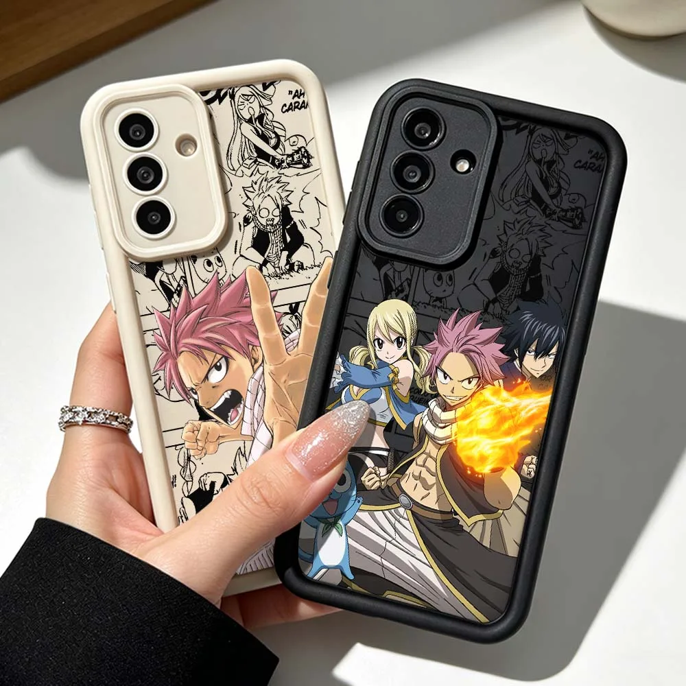 FAIRY TAIL Natsu Phone Case For Samsung Galaxy A71 A57 A56 A55 A54 A53 A52s A17 A16 A06 Eye Ladder Silicone Cover