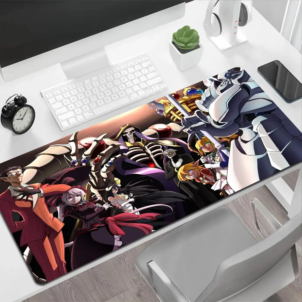 Anime o-overlords Pc Gamer Cabinet 900x400mm Keyboard Mausepad Computer Gaming Accessories Natural Rubber Desk Mat XXL Mouse Pad