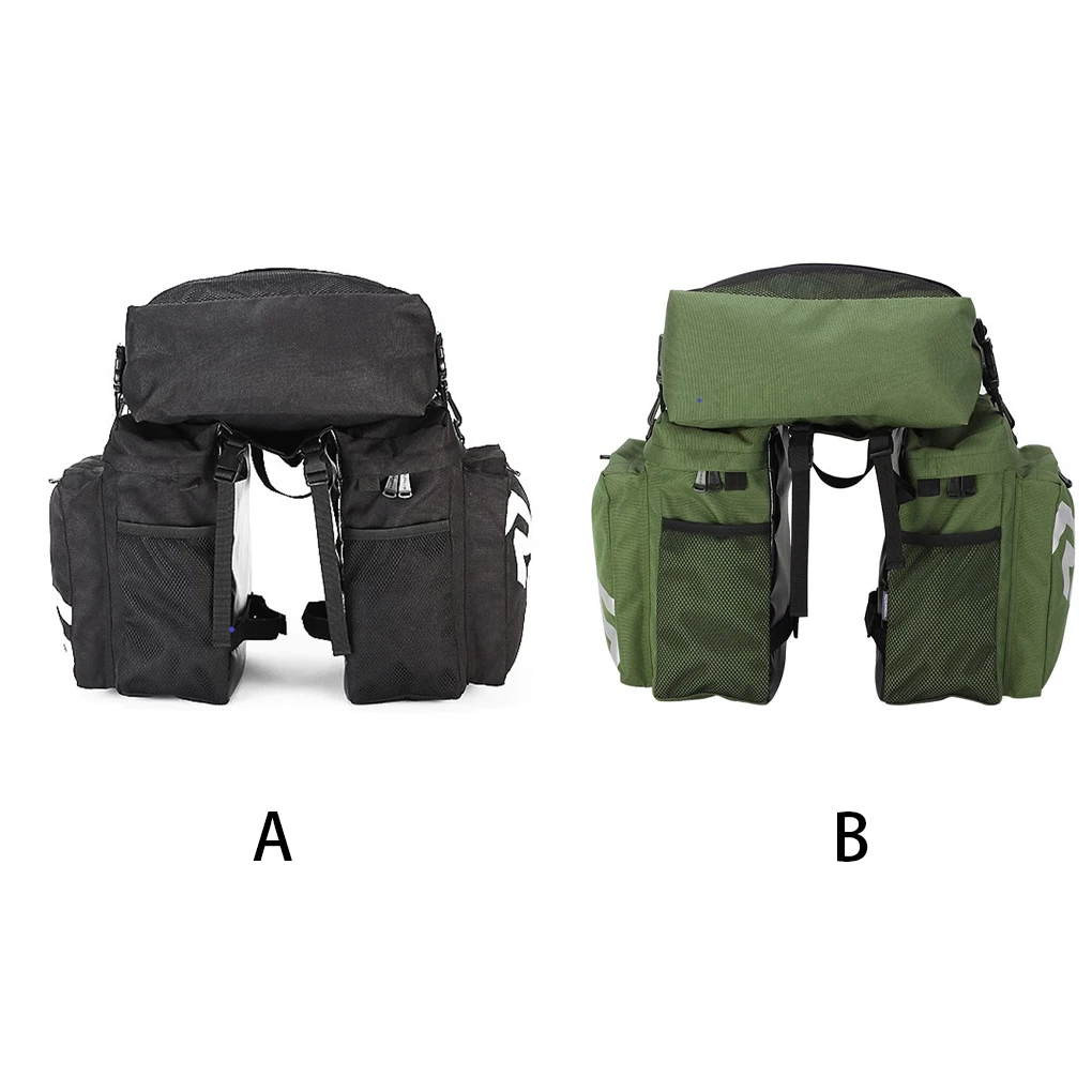 

Bike Shelf Handbag Tear-resistant Frame Saddle Bag 3-In-1 Luggage Carrier Water Bottles Mobile Phone Accessories Green