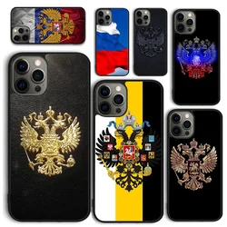 Russia Coat of Arms Phone Case for iPhone 17 Air 16 15 14 12 13 PLUS 11 PRO MAX Back Cover Fundas Shell