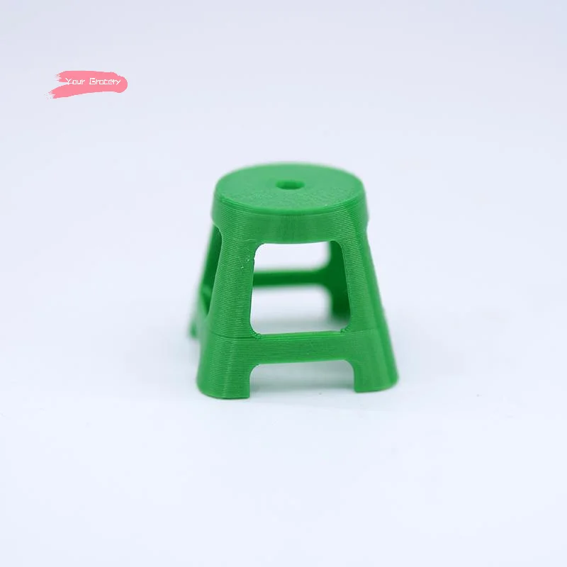 5 個ミニチュアプラスチックスツール小さな椅子モデルセット 1/12 スケールドールハウス家具ドールハウスの装飾ごっこ遊びおもちゃ