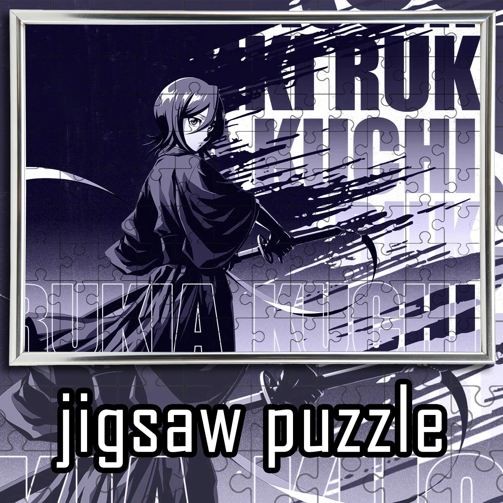 

Деревянный напольный пазл с тематикой BLEACH Rukia Kuchiki, 108/200/300/500/1000 элементов, украшение для дома, подарок