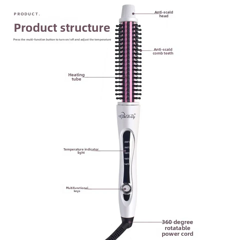 Best Seller Multi-functional Hair Straightening Comb, Anti-scalding Curling Iron, Straight Curling Iron, Curly Hair, Wet and Dry