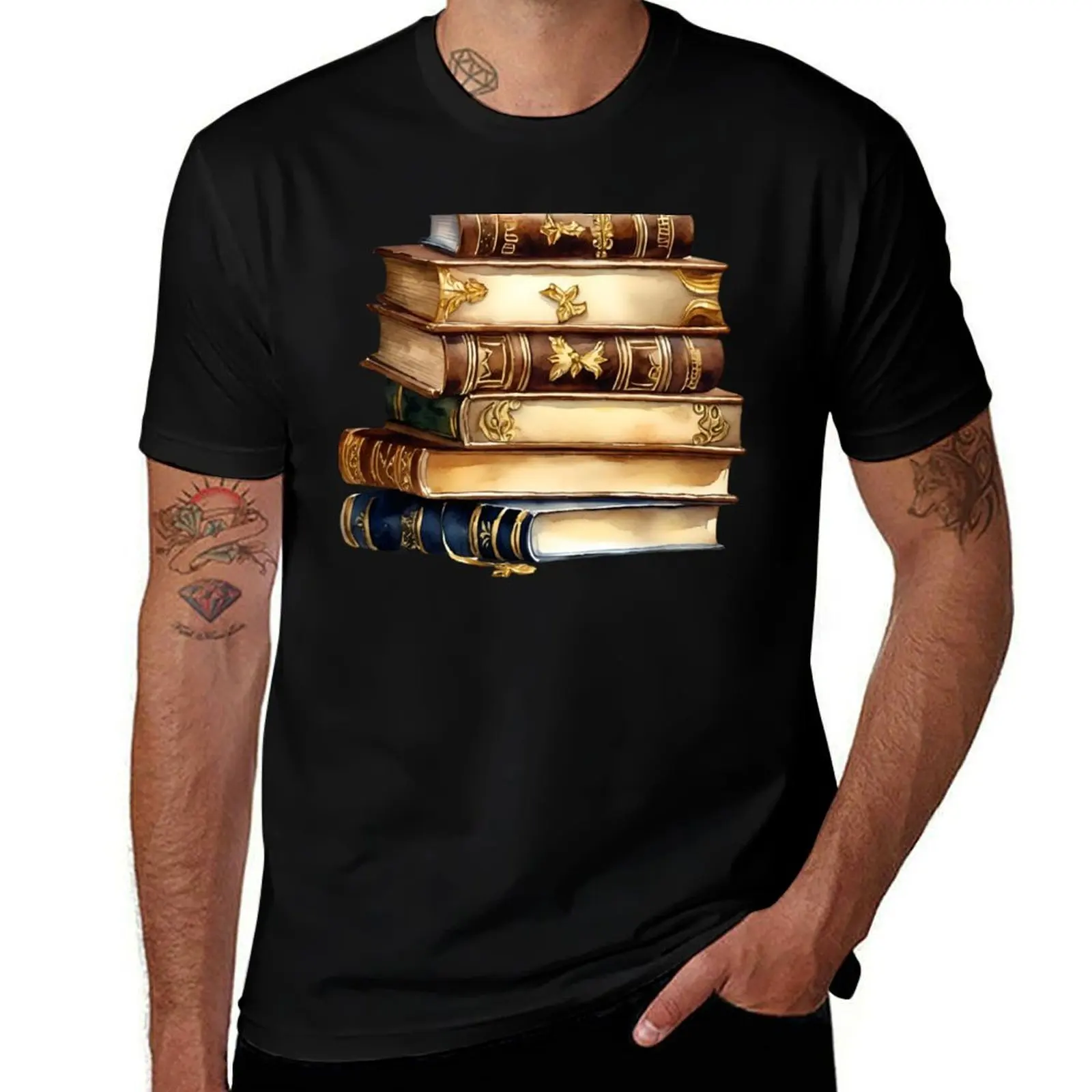 

Vintage book stack, Vintage old books, Books Lover, My Treasures, Vintage Books T-Shirt boys animal print clothes for men