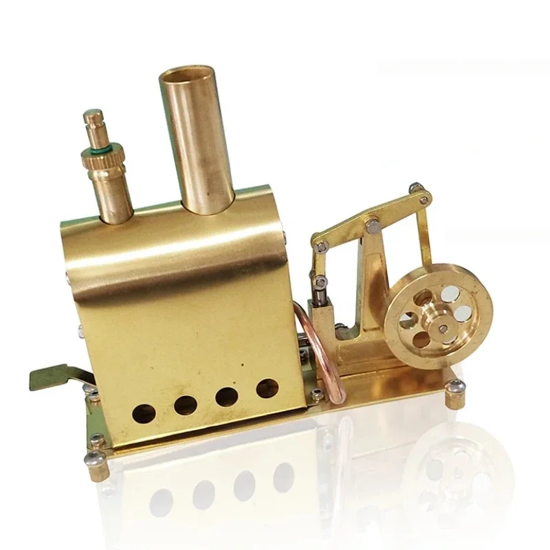 Mini Brass Steam Boiler Steam Engine Stainless Steel Well Made Retro Steam Boiler with Safety Valve - GONI 89