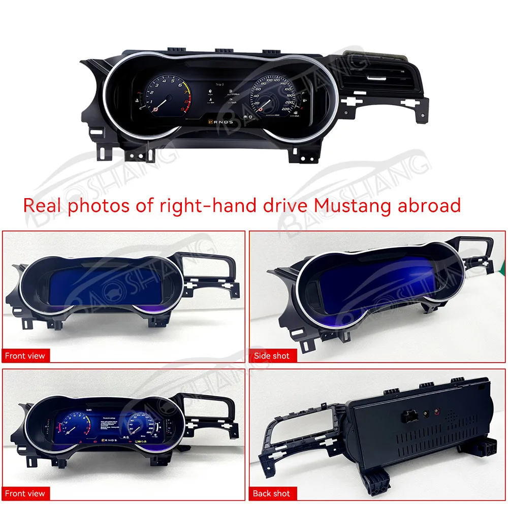 12.3'' 1920*720 Linux Digital Cluster for Mustang 2015-2021 RHD LCD Dashboard Instrument PanelSpeed Meter Cockpit